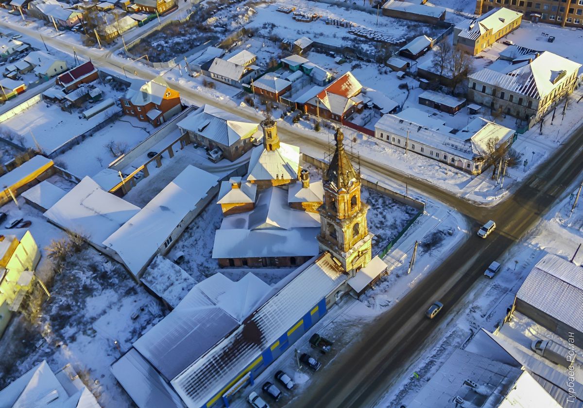 Белёв. Церковь Покрова Пресвятой Богородицы. общий вид в ландшафте, Вид с северо-запада