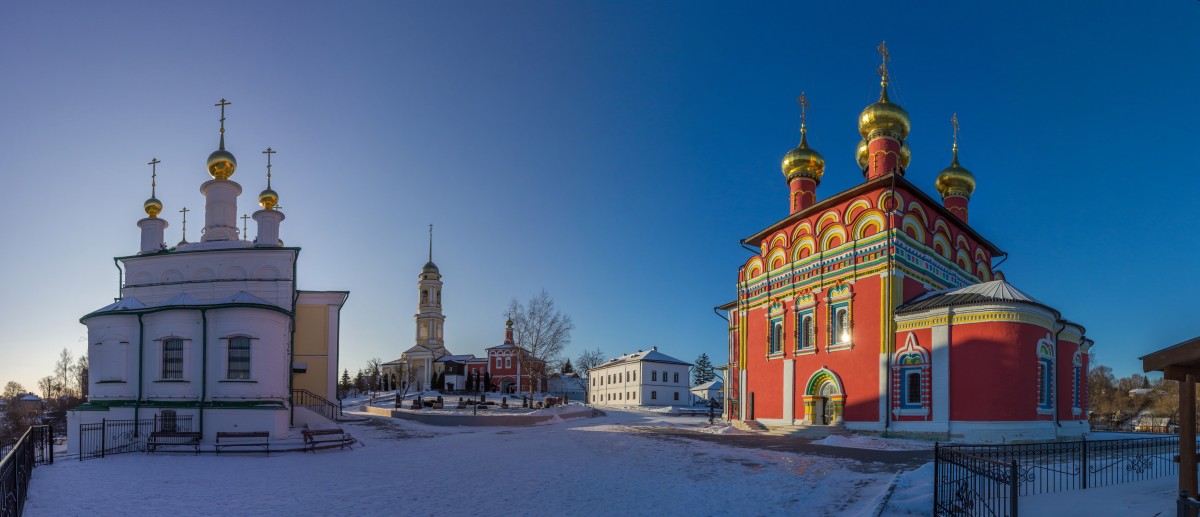 Спасо-Преображенский монастырь, Белёв (Белёвский район, Тульская область). фасады, Панорама с востока