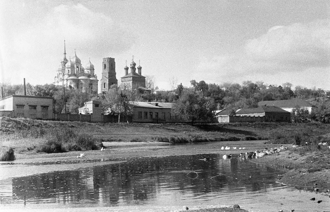 Болхов. Собор Спаса Преображения. архивная фотография, сканировано с чёрно - белого негатива