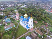 Собор Спаса Преображения, Вид с северо-запада, фото с квадрокоптера. На дальнем плане - Троицкий храм<br>, Болхов, Болховский район, Орловская область