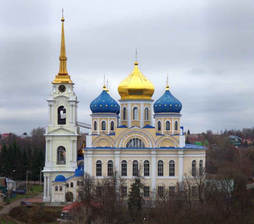 Болхов. Собор Спаса Преображения. фасады, Вид с колокольни Георгиевской церкви