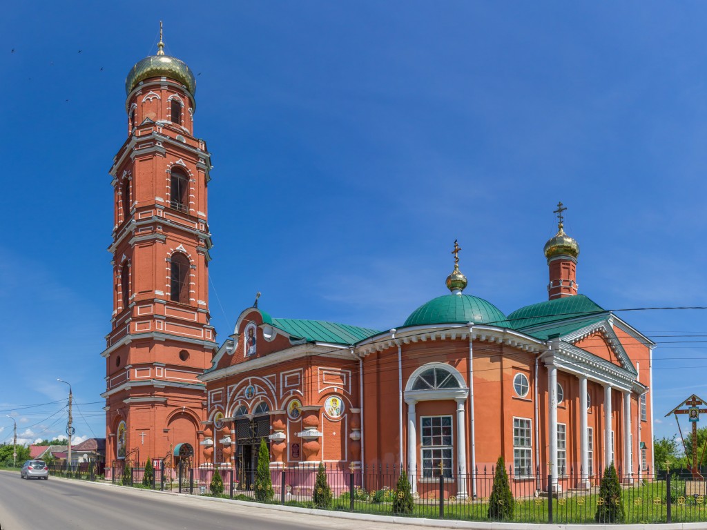 Церковь Георгия Победоносца, Болхов (Болховский район, Орловская область). фасады, Панорама с юго-запада
