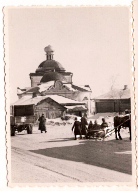 Церковь Георгия Победоносца, Болхов (Болховский район, Орловская область). архивная фотография, Редкий ракурс со стороны входа. Фото 1941 г. с аукциона e-bay.de