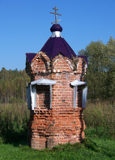 Неизвестная часовня, Петряево (Киржачский район, Владимирская область). фасады, вид с запада