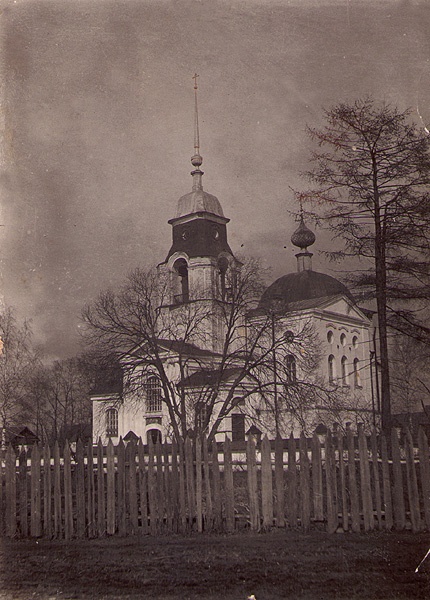 Церковь Благовещения Пресвятой Богородицы, Семигорье (Вичугский район, Ивановская область). архивная фотография, Западный фасад после надстройки