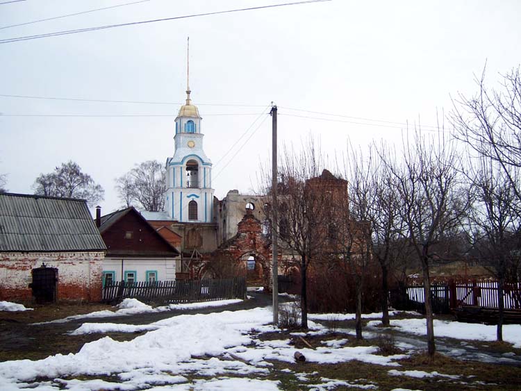 Церковь Благовещения Пресвятой Богородицы, Семигорье (Вичугский район, Ивановская область). общий вид в ландшафте