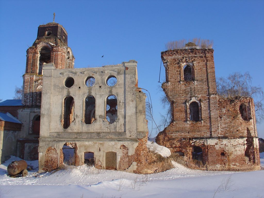 Семигорье. Церковь Благовещения Пресвятой Богородицы. фасады