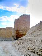 Саввы Освященного, Лавра, Башня Юстиниана. Вид с северо-востока.<br>, Иудейская пустыня, Вади Кедрон, Палестина, Прочие страны