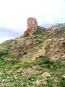 Суккийская лавра, Вероятно, развалины стены большой церкви лавры. Вид с северо-востока.<br>, Иудейская пустыня, Вади Харитун (Нахаль Текоа), Палестина, Прочие страны