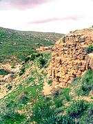 Суккийская лавра, Кладка южной стены малой церкви (?).<br>, Иудейская пустыня, Вади Харитун (Нахаль Текоа), Палестина, Прочие страны