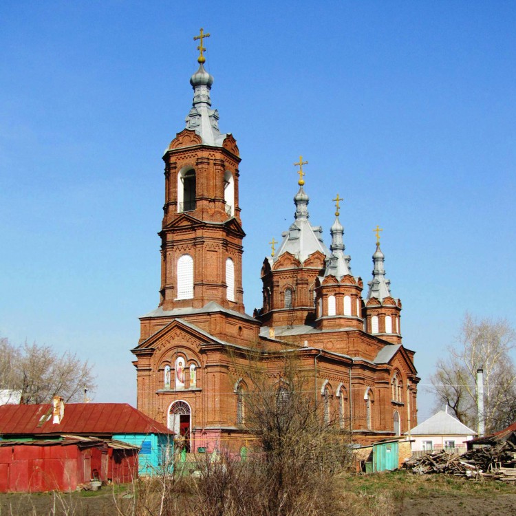 Мордово. Церковь Михаила Архангела. общий вид в ландшафте, вид с юго-запада
