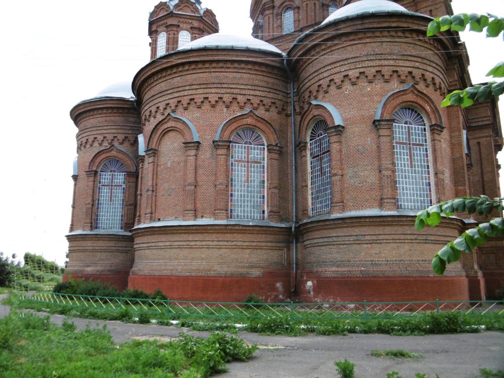 Мордово. Церковь Михаила Архангела. архитектурные детали, Архитектура апсидной части  церкви