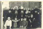 Церковь Михаила Архангела, 1952 год. В центре фото мой прадед, протоиерей Стефан Часовенный, который служил в этой церкви с 1952 по 1954 гг<br>, Мордово, Мордовский район, Тамбовская область