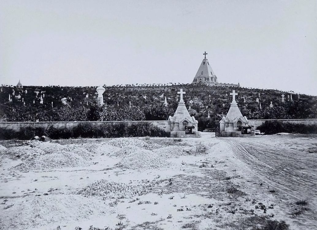 Церковь Николая Чудотворца на Братском кладбище, Севастополь (Нахимовский район, г. Севастополь). архивная фотография, фотоснимок с дореволюционной фотографии