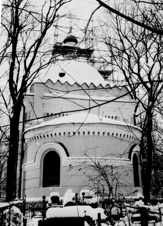 Церковь Николая Чудотворца над могилой Н.И. Гребневского (на Даниловском кладбище), Донской (Южный административный округ (ЮАО), г. Москва). фасады