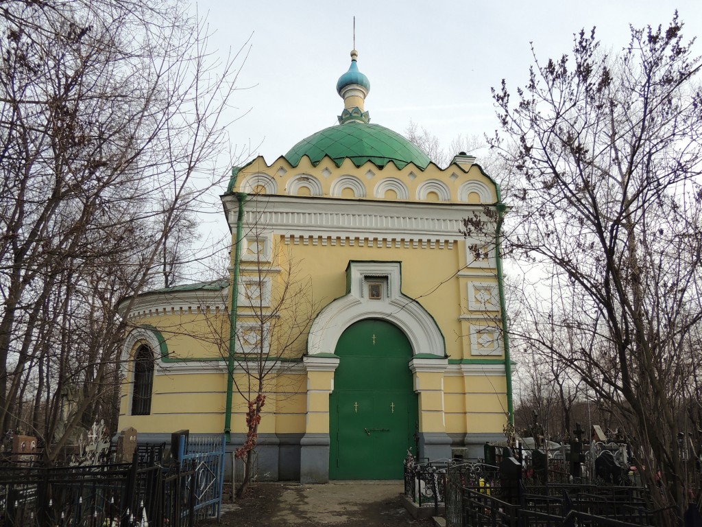 Церковь Николая Чудотворца над могилой Н.И. Гребневского (на Даниловском кладбище), Донской (Южный административный округ (ЮАО), г. Москва). фасады