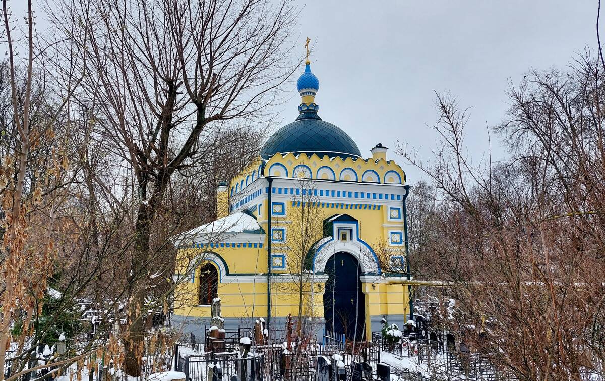 Церковь Николая Чудотворца над могилой Н.И. Гребневского (на Даниловском кладбище), Донской (Южный административный округ (ЮАО), г. Москва). фасады