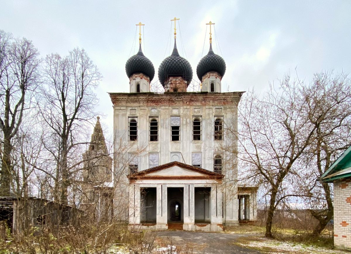 Нижний Ландех. Церковь Рождества Пресвятой Богородицы. фасады, Вид с запада