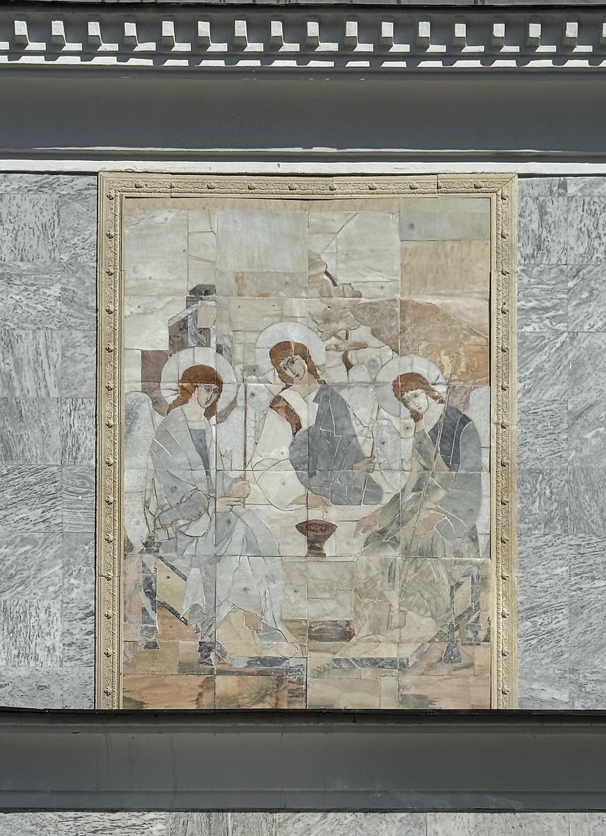 Флорентийская мозаика на соборном доме, дополнительная информация. Кафедральный собор Успения Пресвятой Богородицы, Ташкент (Узбекистан, Прочие страны)