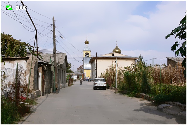 Ташкент. Троице-Никольский женский монастырь. общий вид в ландшафте, Общий вид с юга от въездных ворот