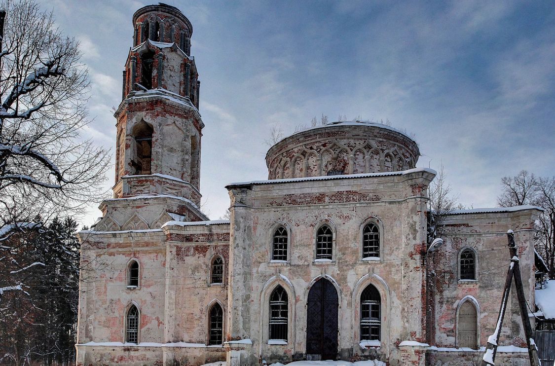 Барятино. Церковь Успения Пресвятой Богородицы. фасады