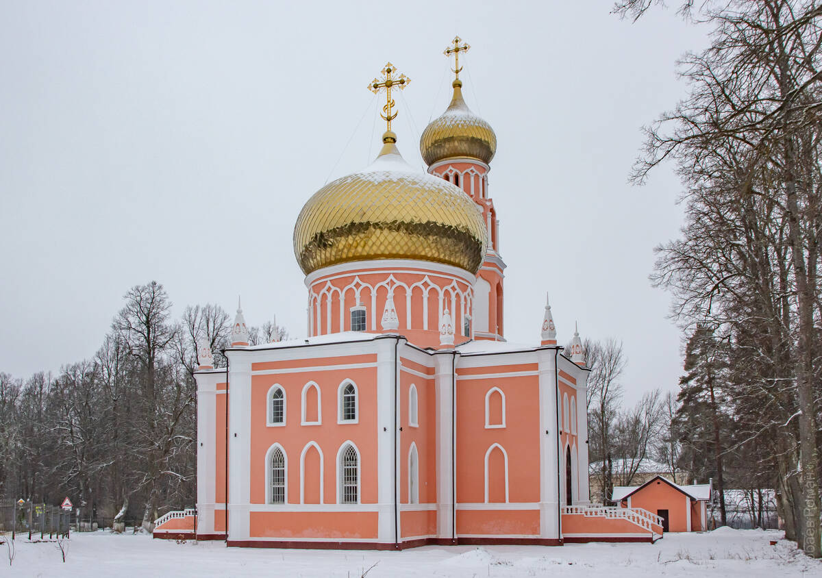 Церковь Успения Пресвятой Богородицы, Барятино (Тарусский район, Калужская область). фасады, Вид с северо-востока