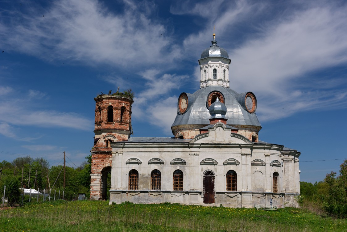 Церковь Воскресения Христова, Роща (Тарусский район, Калужская область). фасады, Роща. Церковь Воскресения Христова.