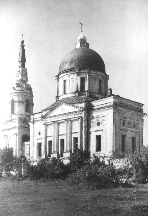 Райсемёновское. Церковь Спаса Нерукотворного Образа. архивная фотография, Церковь Спаса Нерукотворного Образа, общий вид, 1953 год. 
Источник: официальный сайт Спасского храма http://spas-ray.nethouse.ru/