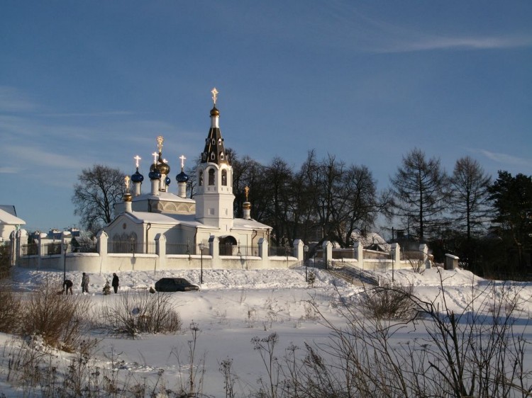 Сидоровское. Церковь Николая Чудотворца. общий вид в ландшафте