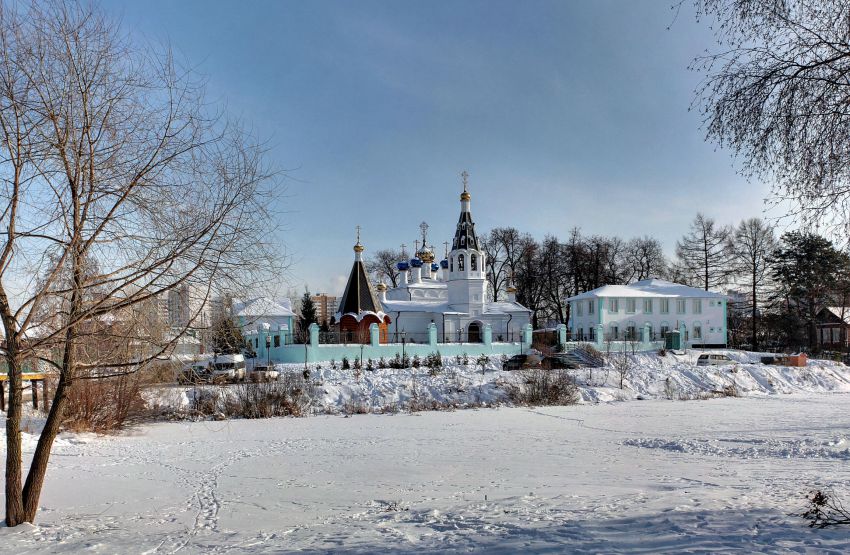 Сидоровское. Церковь Николая Чудотворца. общий вид в ландшафте