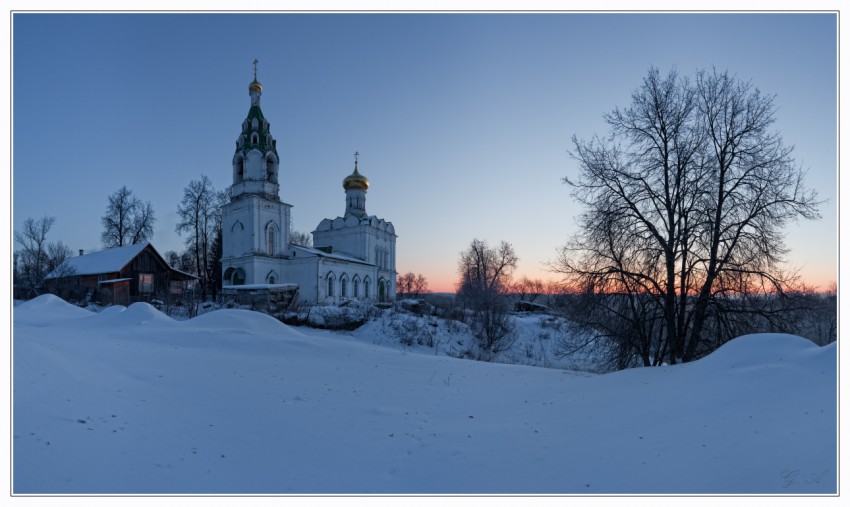 Бужарово. Церковь Спаса Преображения. художественные фотографии