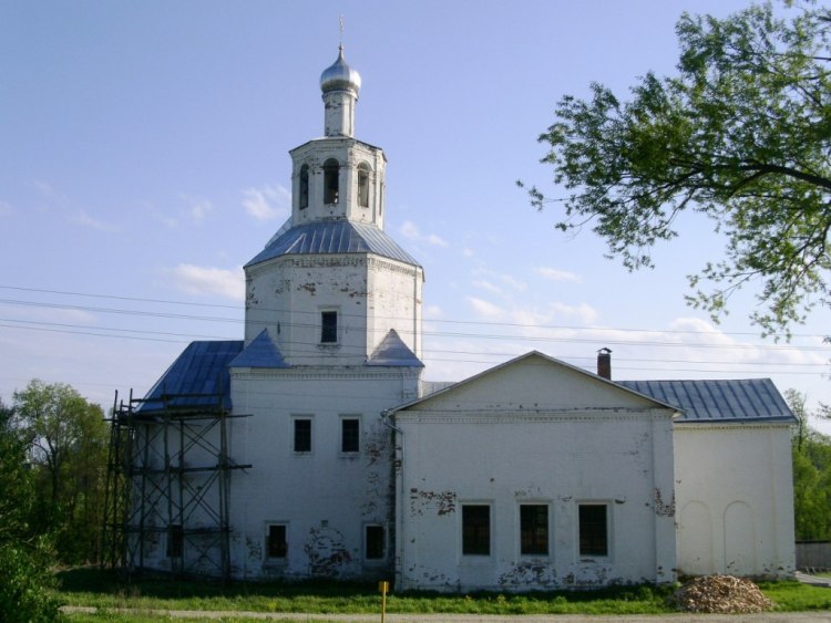 Васюнино. Церковь Троицы Живоначальной в Васюнине. фасады, вид с севера