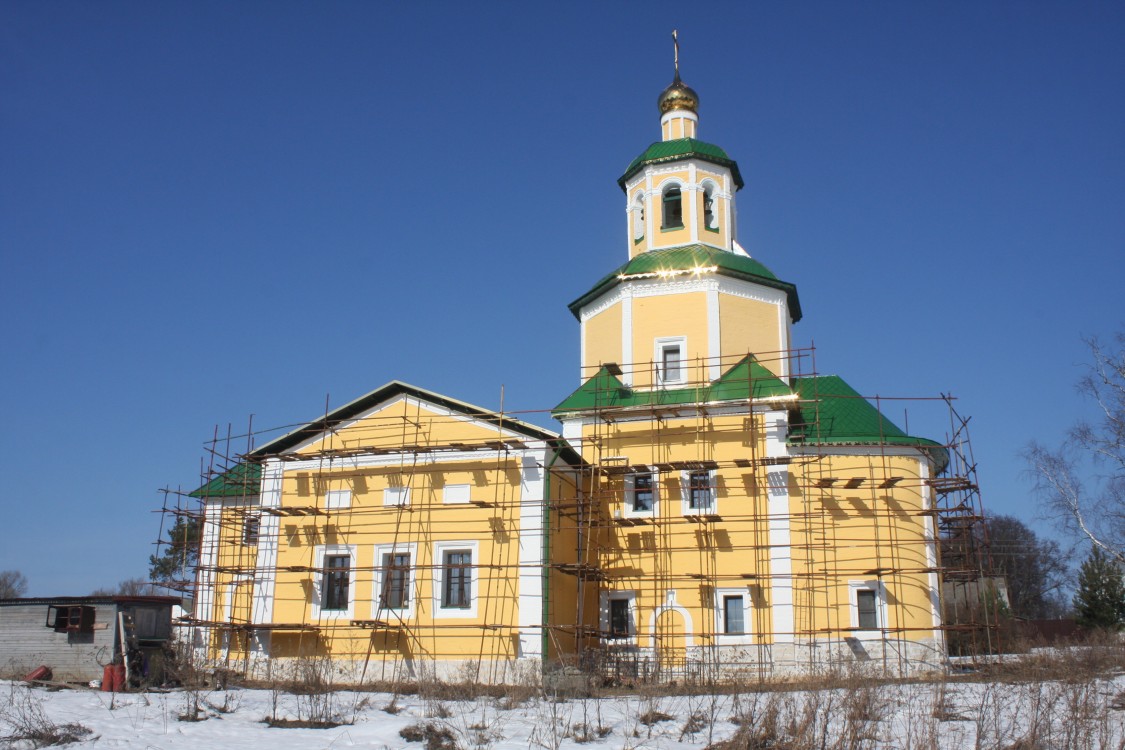 Церковь Троицы Живоначальной в Васюнине, Васюнино (Троицкий административный округ (ТАО), г. Москва). фасады