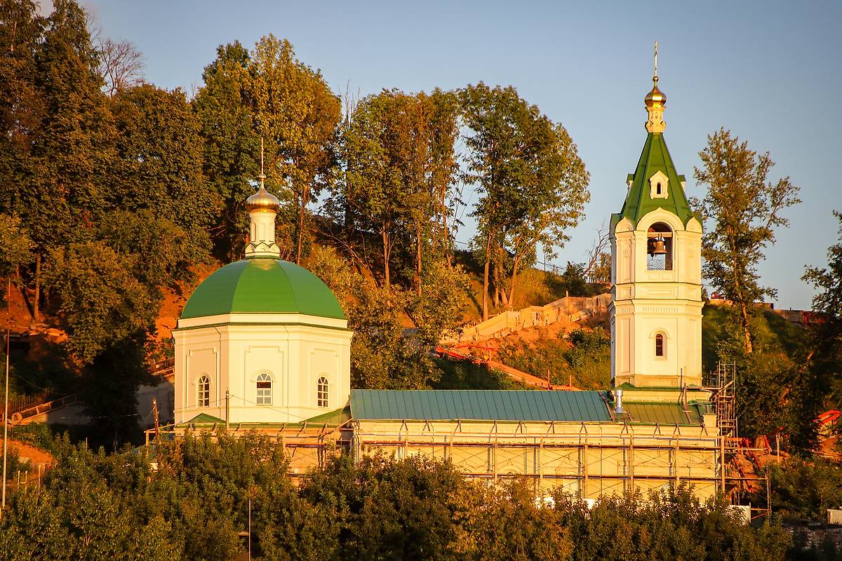 фасады. Церковь Рождества Иоанна Предтечи в Благовещенской слободе, Нижегородский район (Нижний Новгород, город, Нижегородская область)