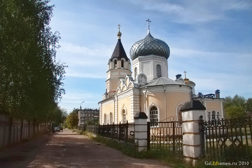 Рыбинск. Церковь Тихона Задонского. общий вид в ландшафте