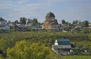 Церковь Георгия Победоносца, Вид на церковь в городском ландшафте(Летний вид)<br>, Мценск, Мценский район и г. Мценск, Орловская область