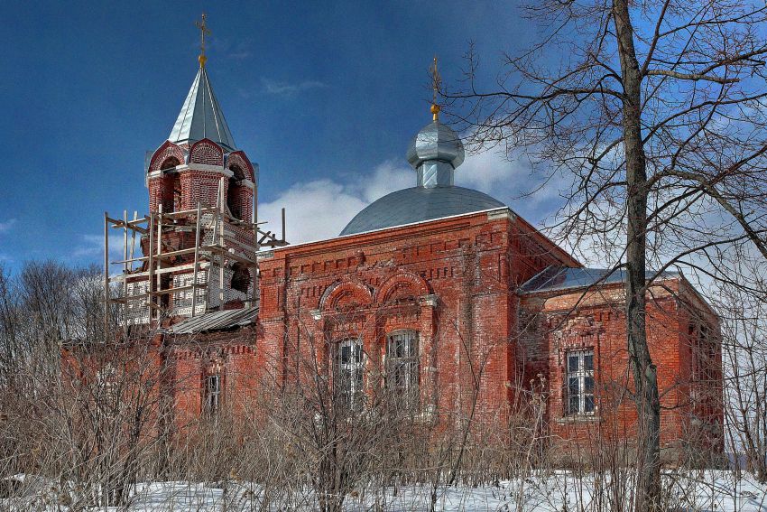 Церковь Николая Чудотворца, Верхнее Маслово (Зарайский городской округ, Московская область). фасады
