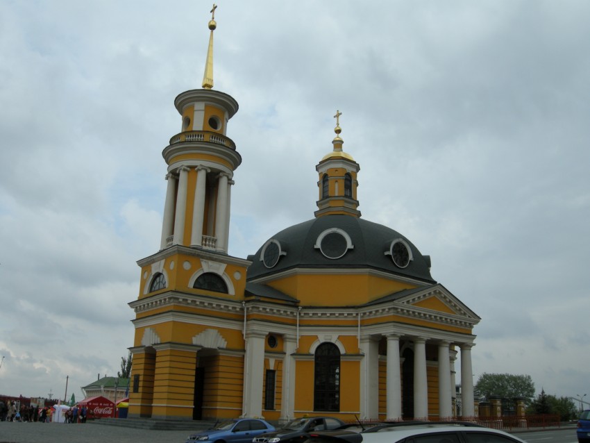 Церковь Рождества Христова на Подоле (новая), Подол (Подольский район, Украина, г. Киев). общий вид в ландшафте, Вид с фуникулера