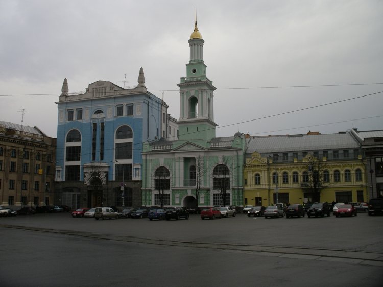 Киев. Екатерининский Греческий монастырь. общий вид в ландшафте