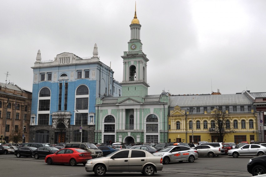 Екатерининский Греческий монастырь, Подол (Подольский район, Украина, г. Киев). общий вид в ландшафте