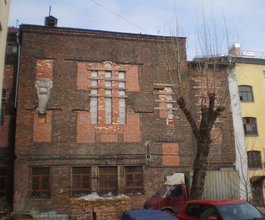 Церковь Троицы Живоначальной Лиговской общины Белокриницкого согласия, Центральный район (Санкт-Петербург, г. Санкт-Петербург). фасады, Юго-западный фасад