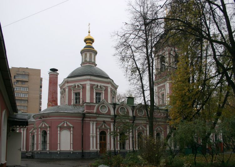 Церковь Пимена Великого (Троицы Живоначальной) в Новых Воротниках, Тверской (Центральный административный округ (ЦАО), г. Москва). фасады