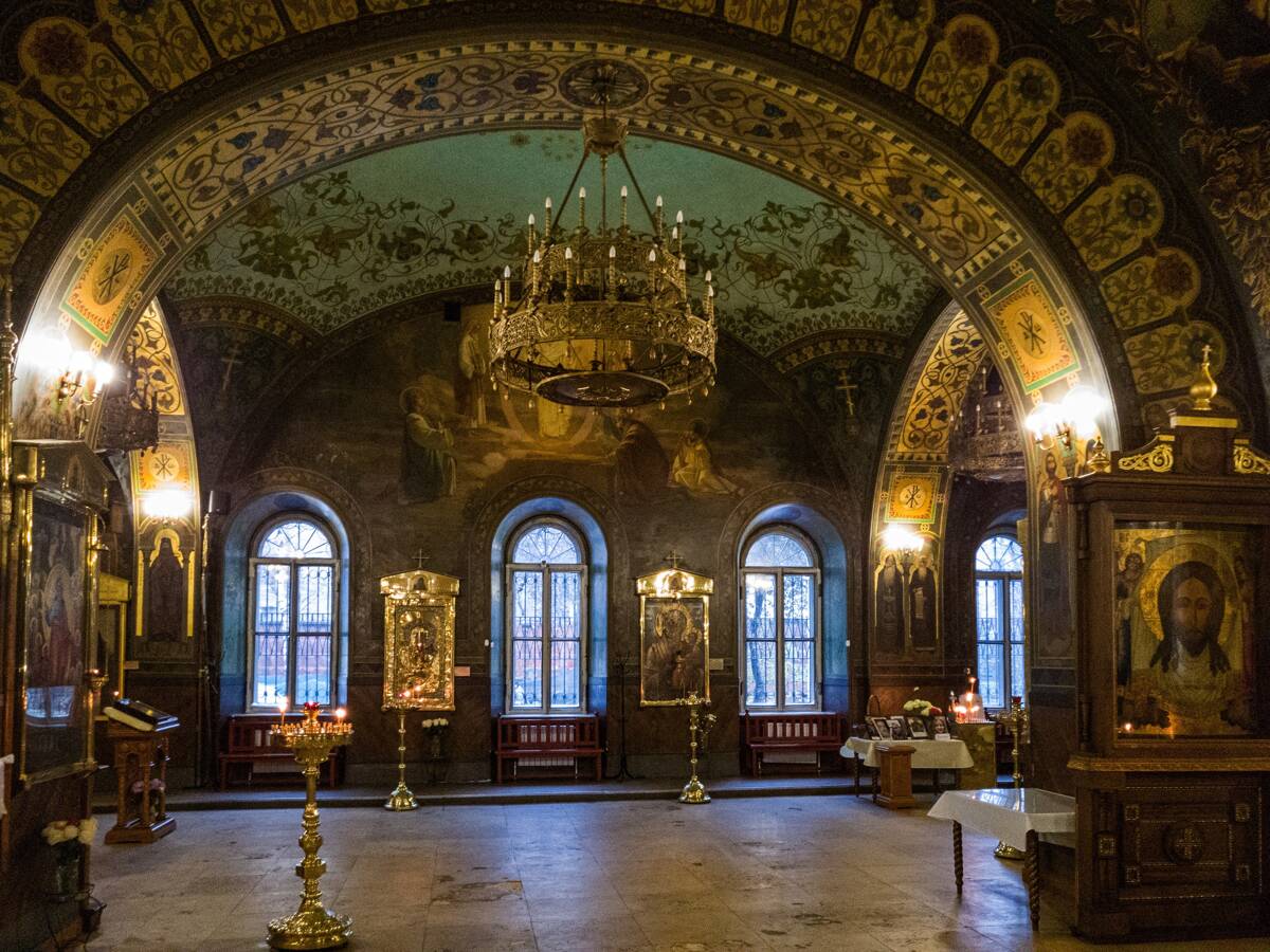 Церковь Пимена Великого (Троицы Живоначальной) в Новых Воротниках, Тверской (Центральный административный округ (ЦАО), г. Москва). интерьер и убранство