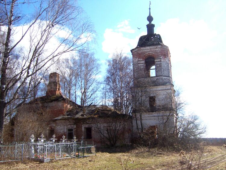 Церковь Казанской иконы Божией Матери, Бахарево (Кинешемский район, Ивановская область). фасады