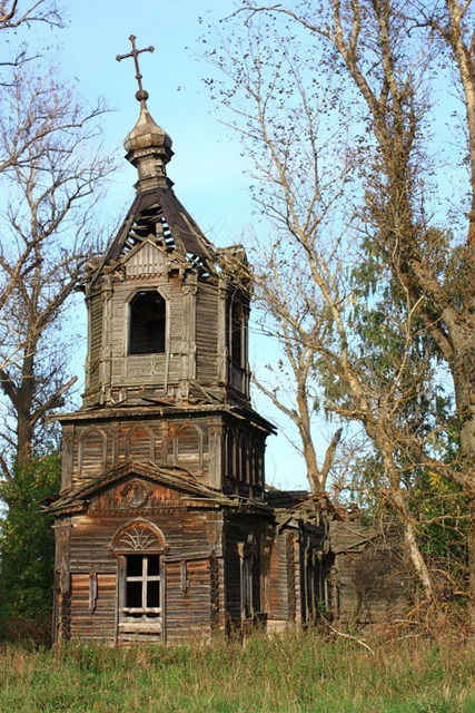 Церковь Илии Пророка, Свищёво (Касимовский район и г. Касимов, Рязанская область). фасады, Вид юго-западной стороны.