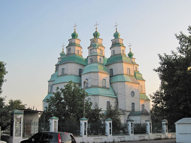 Собор Троицы Живоначальной, Самарь (Самаровский район, Украина, Днепропетровская область). общий вид в ландшафте