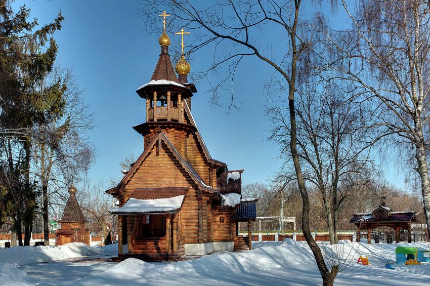 Саввинская Слобода. Церковь Николая Чудотворца. общий вид в ландшафте