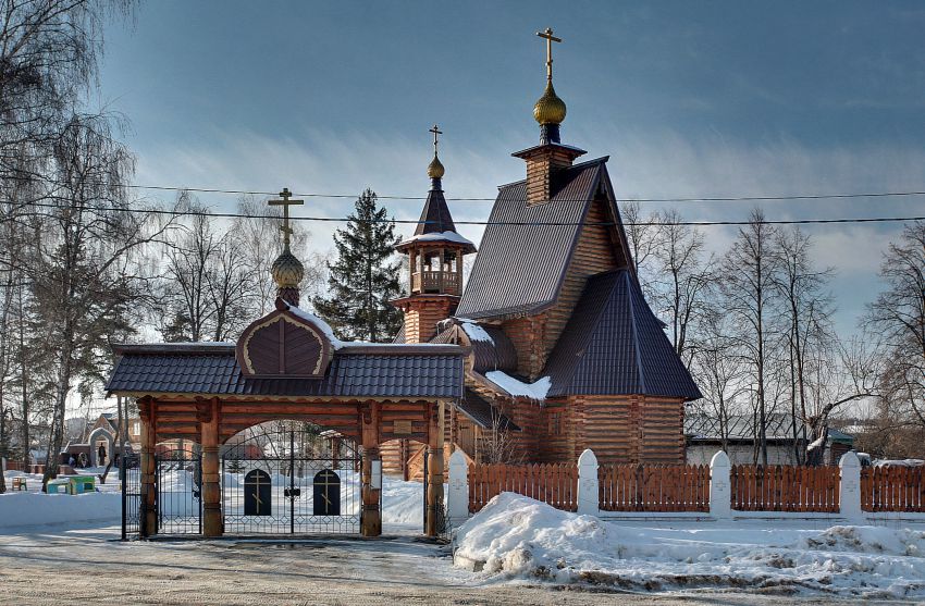 Церковь Николая Чудотворца, Саввинская Слобода (Одинцовский городской округ и ЗАТО Власиха, Краснознаменск, Московская область). общий вид в ландшафте