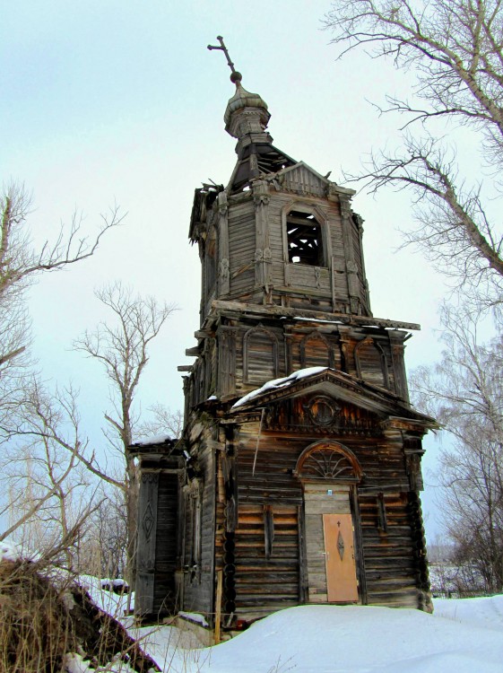 Церковь Илии Пророка, Свищёво (Касимовский район и г. Касимов, Рязанская область). фасады, вид с запада