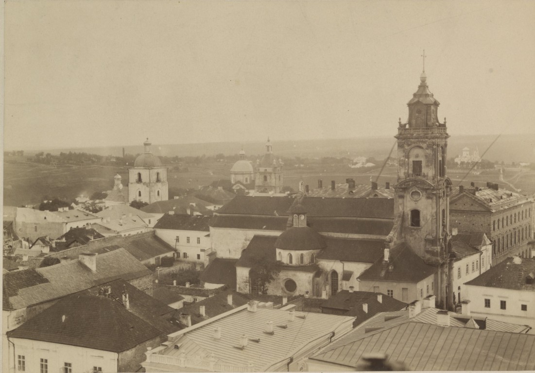 Каменец-Подольский. Церковь Иоанна Предтечи. архивная фотография, На фото 1885 года: Армянская церковь Святого Николая, Церковь Святого Иоанна Крестителя и Костел Святого Николая епископа